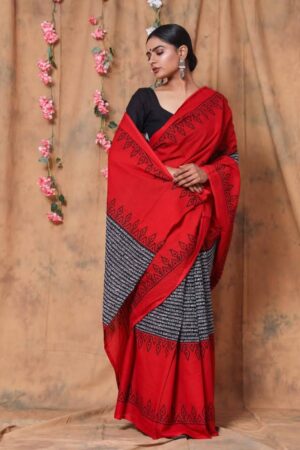 HMD Sarees - Chettinad Cotton sarees with kalamkari Blouse... | Facebook