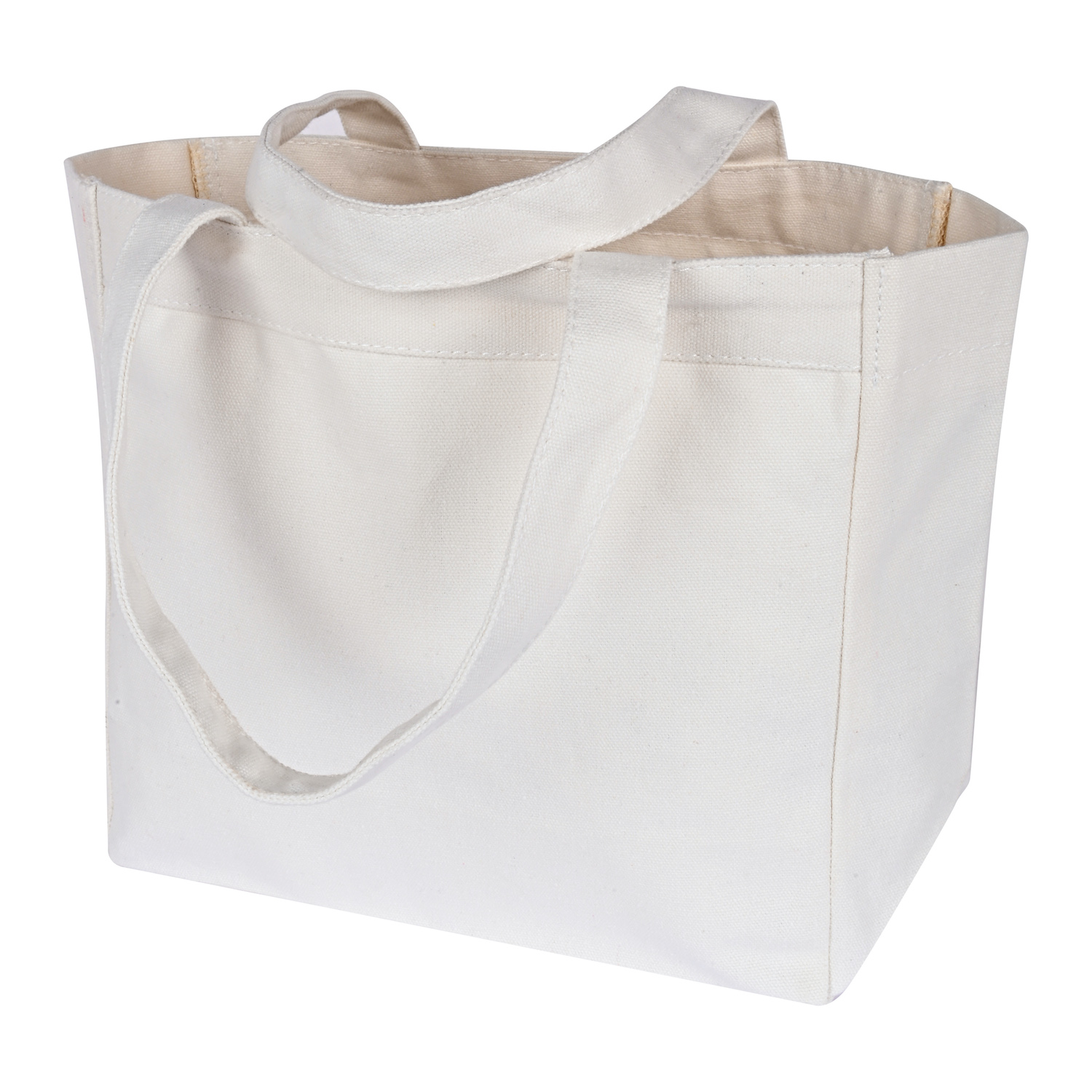 White Plain Canvas Bag (50 Count) Wholesale - No Plastic Shop