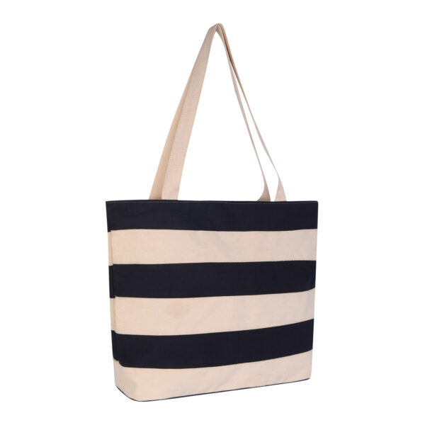 Tote Bag Blue and White Tilt